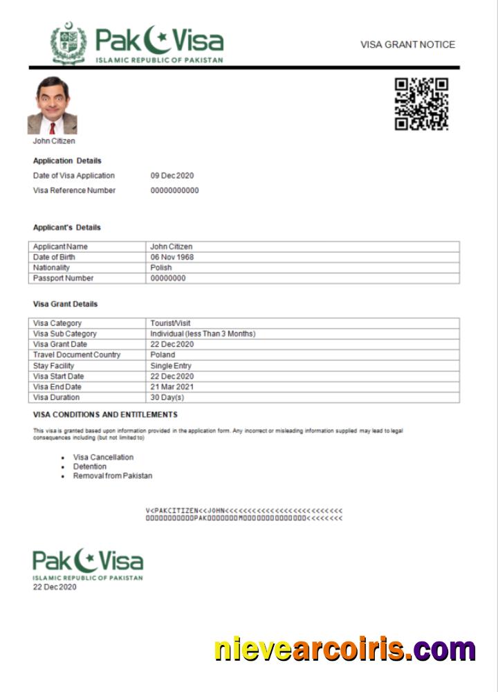 Pakistan e-visa